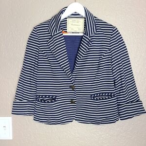Anthropologie Cartonnier Striped Blazer